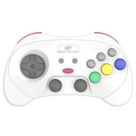 Mando inalámbrico Pro Sega Saturn + USB blanco (licenciado)