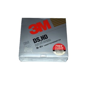 Caja disquetes 5 1/4 HD 3M + 1 color