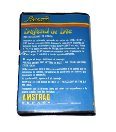Juego Amstrad CPC Defend or Die (segunda mano)