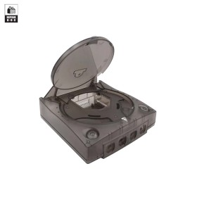 Carcasa consola Dreamcast negro transaparente
