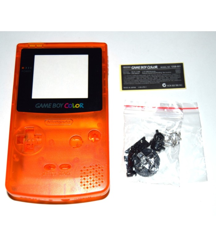 Carcasa GameBoy Color Naranja Transparente Carcasa GameBoy Color Naranja Transparente