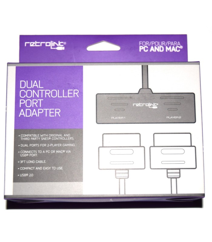 Adaptador 2 mandos SNES a USB Adaptador 2 mandos SNES a USB