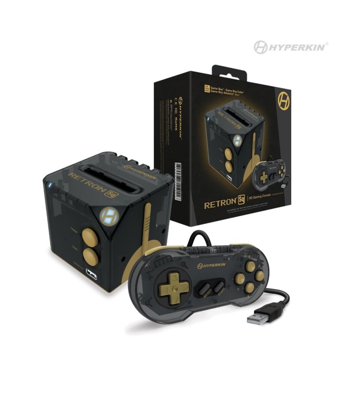 Consola Retron SQ Gameboy Black Gold Consola Retron SQ Gameboy Black Gold